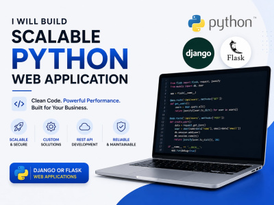 Python Django, Flask, Web App, API Development, Backend Development