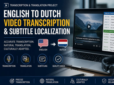 Transcribed and translated English videos into natural Dutch subtitles