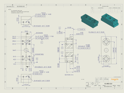 2D technical drawings - AutoCAD, SolidWorks & CATIA