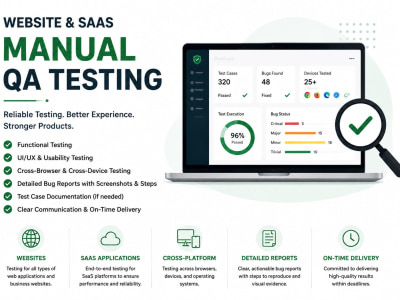 Detailed manual QA testing for your website or SaaS app