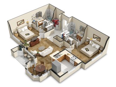 Professional 2D & 3D Floor Plans – High-End Real Estate Marketing