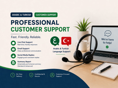 Professional Arabic and Turkish customer support for your business