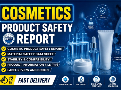 Prepare a Cosmetic Product Safety Report, PIF and EU cosmetic documentation