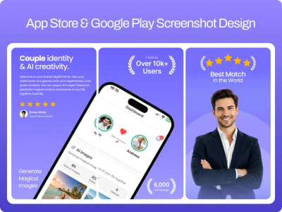 Professional App Store & Google Play Screenshot Design