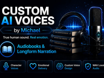 A natural, engaging AI audiobook narration with character voices.