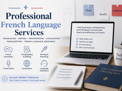 Professional French language services for any type of project