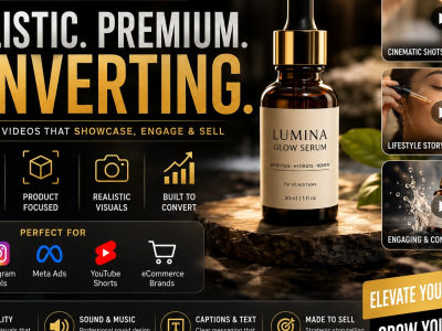A realistic AI product commercial for your brand