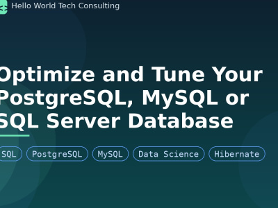 Optimize and tune your PostgreSQL, MySQL or SQL Server database