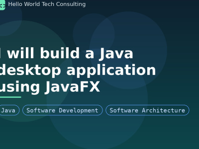 A Java desktop application using JavaFX