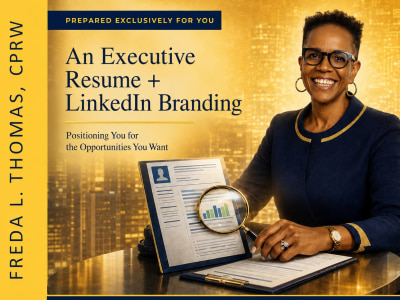 An executive resume and LinkedIn profile that position you to win.