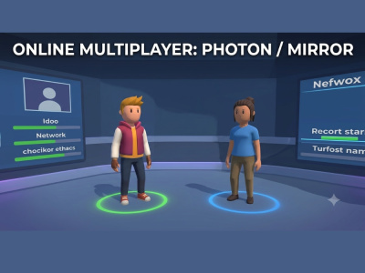 Development of a multiplayer unity game using Photon or Mirror