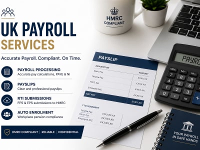 UK Payroll, PAYE & RTI Processing with HMRC Submission