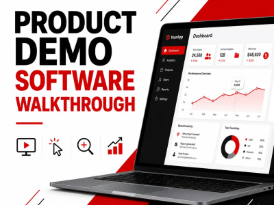 A professional product demo video for your software