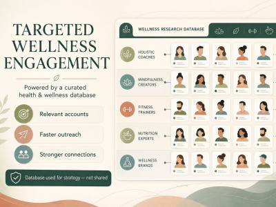 Instagram Growth Using a Curated Wellness Database