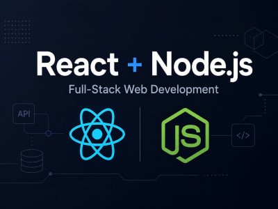 Develop a full stack web application using React and Node.js