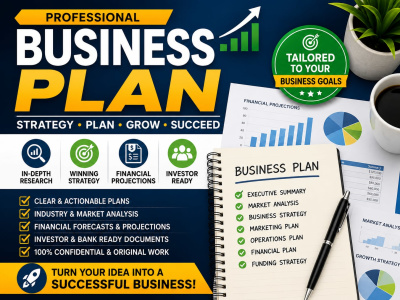 Professional Business Plan Writing for Startups, Businesses & Funding Needs