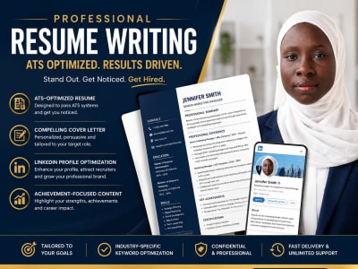 ATS resume, cover letter and optimize LinkedIn profile