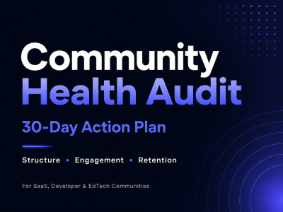 A community health audit with a prioritized 30-day action pla