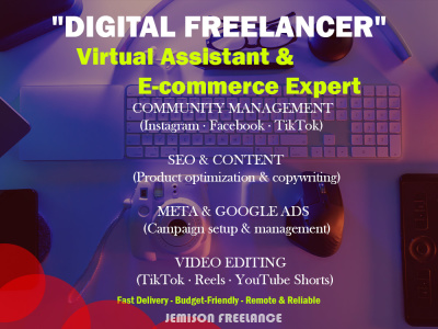 An expert virtual assistant for e-commerce and marketing.