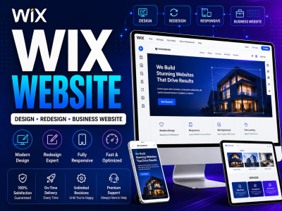 Design Wix Website, Redesign Wix website or Wix Business Website