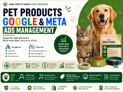 Google & Meta Ads Audit, Setup and Management for Pet Products