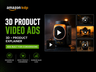 Amazon 3d product video ad and 3d product explainer animation ad