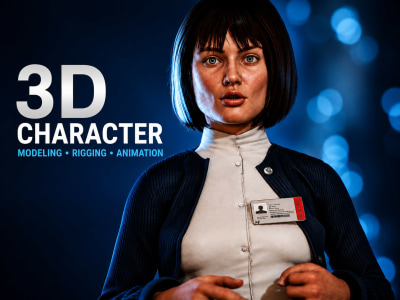 Professional 3D Character Modeling, Rigging & Animation