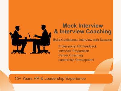 A realistic mock interview and professional HR feedback.
