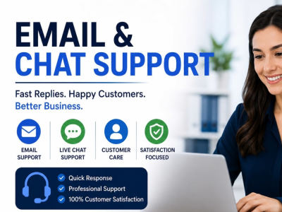 Email and live chat customer support