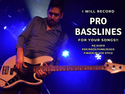The professional and high quality bassline for your song