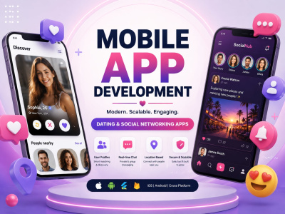 Mobile App Development | Dating & Social Networking Apps | Tinder Clone