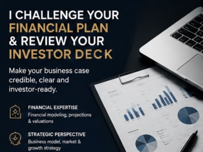 Get an investor-readiness review of your financial plan and pitch deck
