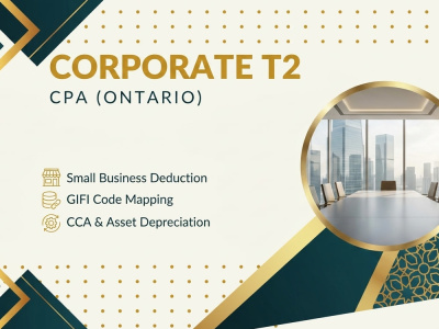 Canada Corporate Tax Return T2 by CPA