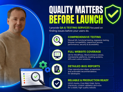 QA & Testing | QA Engineer | QA for WordPress Website | Manual QA