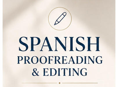 Polished, error-free Spanish content, proofread by a native.