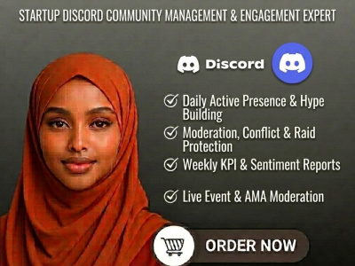 Startup Discord community management, engagement, and moderation expert