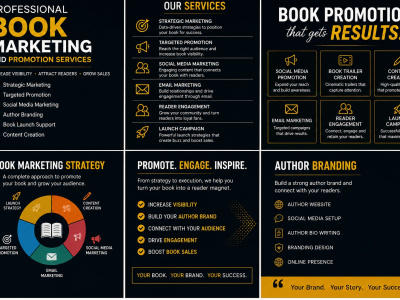 A professional Book Marketing and Author Promotion Campaign
