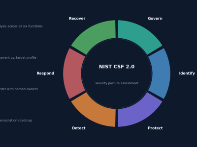 A cybersecurity risk assessment, NIST CSF gap analysis and roadmap