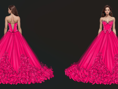 Customized Couture-Level Fashion Illustration