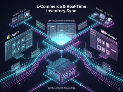 Shopify and WooCommerce real-time inventory sync scripts