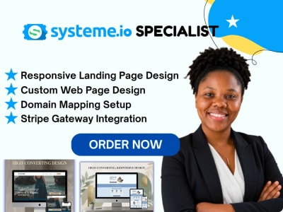 Systeme.io Website Design, Blog & Payment Integration