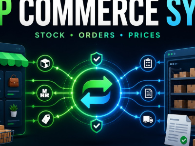 Accurate inventory and order sync between your ERP and online store