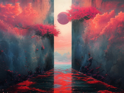 Custom surreal album cover art and cinematic concept visuals