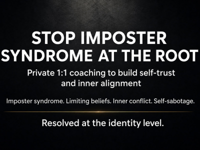 1:1 mindset coaching to stop imposter syndrome and build self-trust