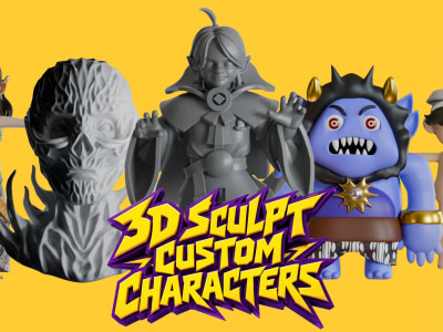 3d sculpt custom characters, toys, figurines and collectibles