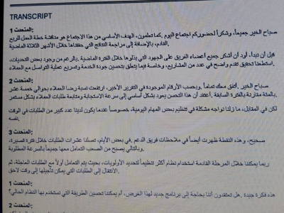 I will manually transcribe arabic english and french audio manually