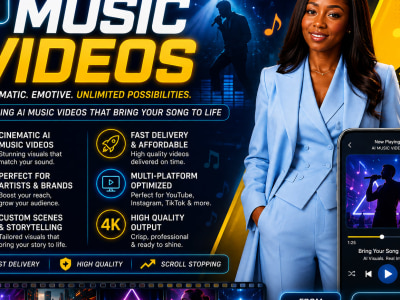 AI Music Video Creator for Artists, Songs & Music Releases