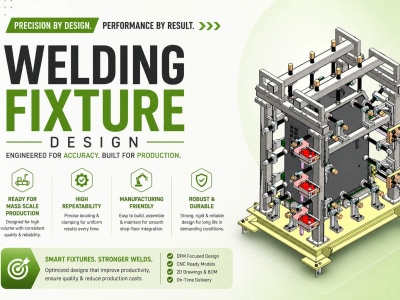 Welding Fixture & Jig Design for Heavy Machinery – SolidWorks