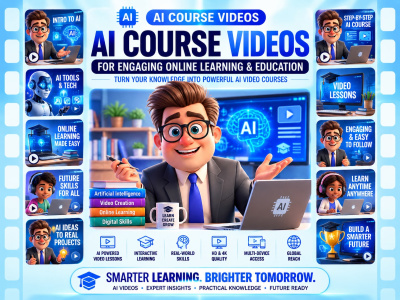 AI Course Videos with 3D Animated Avatars