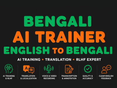 Native Bengali Speaker | AI Voice Data & RLHF Training Specialist